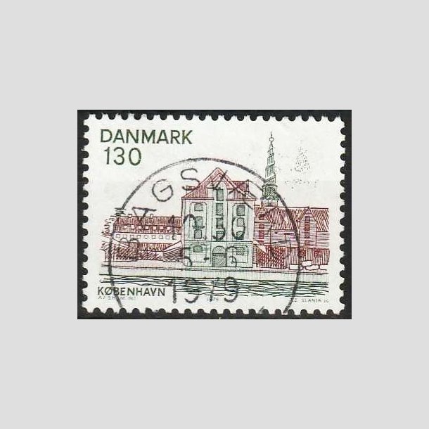 FRIMRKER DANMARK | 1976 - AFA 616 - Kbenhavn - 130 re grn/brun - Pragt Stemplet 