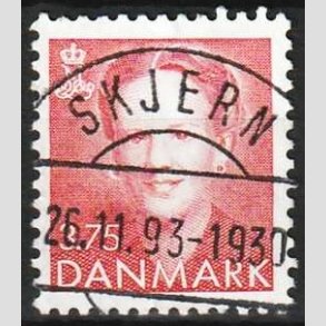 FRIMRKER DANMARK | 1992 - AFA 1017 - Dronning Margrethe - 3,75 Kr. rd - Pragt Stemplet
