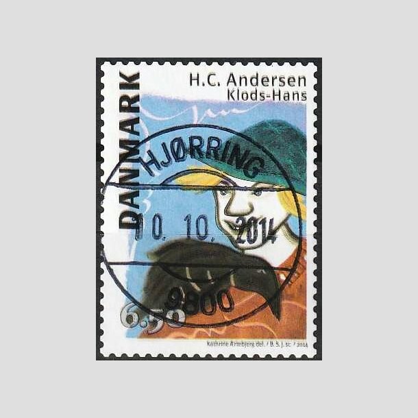 FRIMRKER DANMARK | 2014 - AFA 1788 - H.C. Andersen - 6,50 Kr. Klods-Hans - Pragt Stemplet