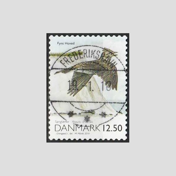 FRIMRKER DANMARK | 2010 - AFA 1602E - Danmarks natur - 12,50 Kr. - Lux Stemplet Frederikshavn