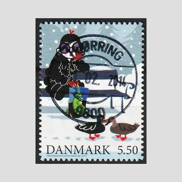 FRIMRKER DANMARK | 2010 - AFA 1636Ea - Vintereventyr - 5,50 Kr. flerfarvet - Pragt Stemplet