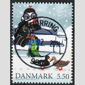 FRIMRKER DANMARK | 2010 - AFA 1636Ea - Vintereventyr - 5,50 Kr. flerfarvet - Pragt Stemplet