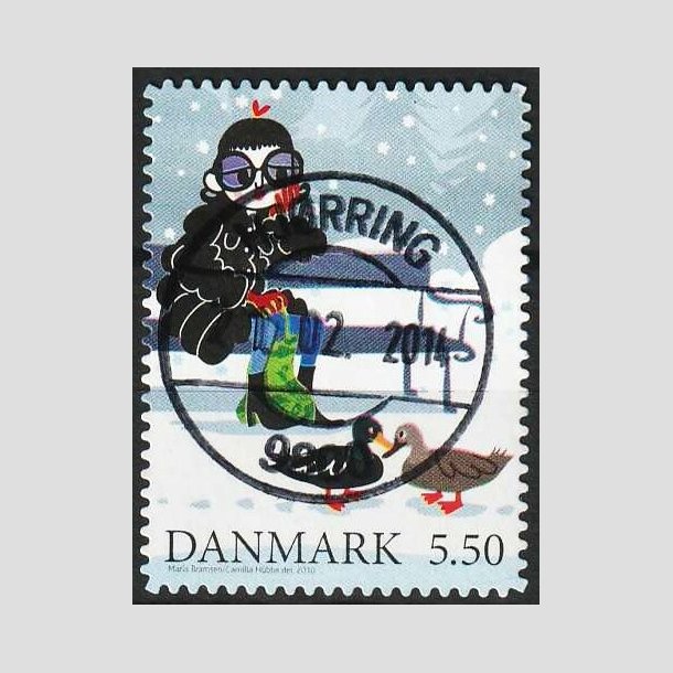 FRIMRKER DANMARK | 2010 - AFA 1636Ea - Vintereventyr - 5,50 Kr. flerfarvet - Pragt Stemplet