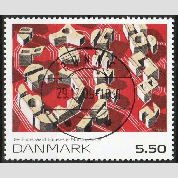 FRIMRKER DANMARK | 2009 - AFA 1589 - Frimrkekunst - 5,50 Kr. - Pragt Stemplet Rnne