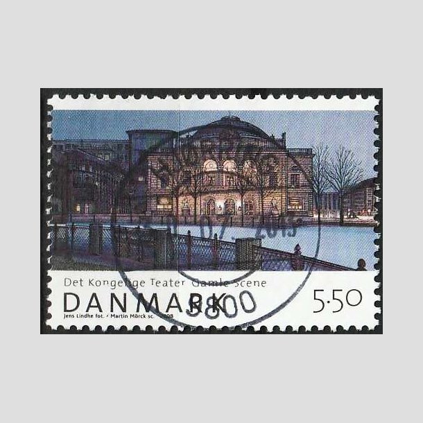 FRIMRKER DANMARK | 2008 - AFA 1526 - Den danske nationalscene - 5,50 Kr. - Pragt Stemplet