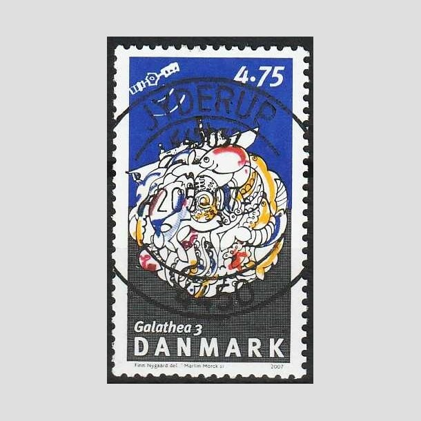 FRIMRKER DANMARK | 2007 - AFA 1505 - Galathea 3. - 4,75 Kr. - Pragt Stemplet Jyderup