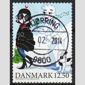 FRIMRKER DANMARK | 2010 - AFA 1639 - Vintereventyr - 12,50 Kr. flerfarvet - Pragt Stemplet