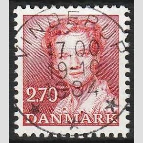 FRIMRKER DANMARK | 1984 - AFA 790 - Dronning Margrethe - 2,70 Kr. rd - Pragt Stemplet Vinderup