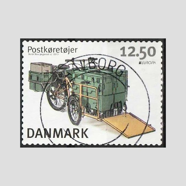 FRIMRKER DANMARK | 2013 - AFA 1741 - Postkretjer - 12,50 Kr. flerfarvet - Pragt Stemplet