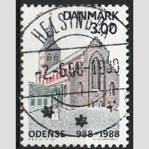 FRIM�RKER DANMARK | 1988 - AFA 906 - Odense By 1000 �r. - 3,00 Kr. - Lux Stemplet Helsing�r