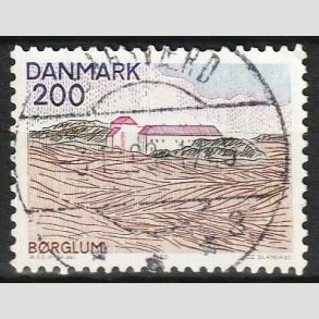 FRIM�RKER DANMARK | 1980 - AFA 702 - Nord for Limfjorden - 200 �re flerfarvet - Pragt Stemplet 