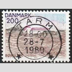 FRIM�RKER DANMARK | 1980 - AFA 702 - Nord for Limfjorden - 200 �re - Pragt Stemplet Tarm