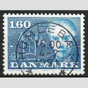 FRIM�RKER DANMARK | 1980 - AFA 696 - Europam�rker - 1,60 Kr. bl� - Pragt Stemplet