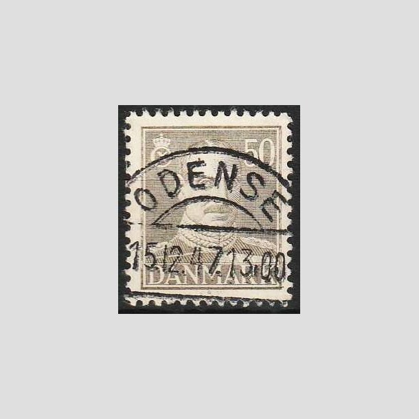 FRIMRKER DANMARK | 1945 - AFA 289 - Chr. X 50 re gr - Lux Stemplet Odense