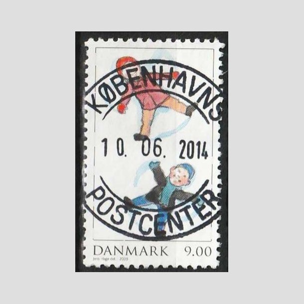 FRIMRKER DANMARK | 2009 - AFA 1598 - Leg i sneen - 9,00 Kr. flerfarvet - Lux Stemplet