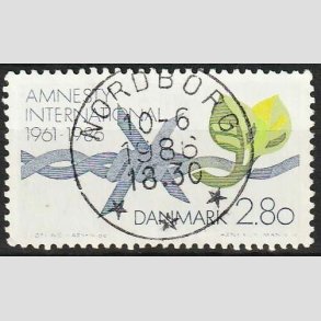 FRIM�RKER DANMARK | 1986 - AFA 850 - Amnesty International 25 �r - 2,80 Kr. - Pragt Stemplet