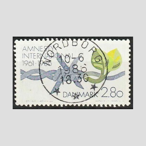 FRIMRKER DANMARK | 1986 - AFA 850 - Amnesty International 25 r - 2,80 Kr. - Pragt Stemplet