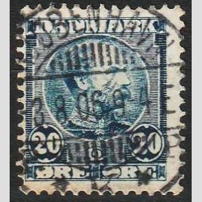 FRIMRKER DANMARK | 1904-05 - AFA 48 - Chr. IX 20 re bl - Pragt Stemplet 