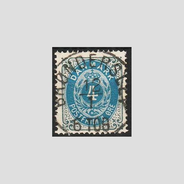 FRIMRKER DANMARK | 1875 - AFA 23 - 4 re gr/bl - Lux Stemplet