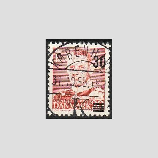 FRIMRKER DANMARK | 1955 - AFA 363 - Provisorier - 30/20 re rd - Pragt Stemplet