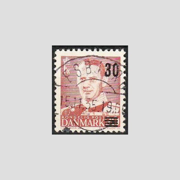 FRIMRKER DANMARK | 1955 - AFA 363 - Provisorier - 30/20 re rd - Pragt Stemplet