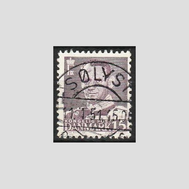 FRIMRKER DANMARK | 1950 - AFA 319 - Fr. IX 15 re grviolet - Lux Stemplet Slyst