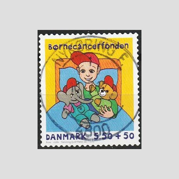 FRIMRKER DANMARK | 2010 - AFA 1605E - Brnecanserfonden - 5,50 + 0,50 Kr. - Pragt Stemplet