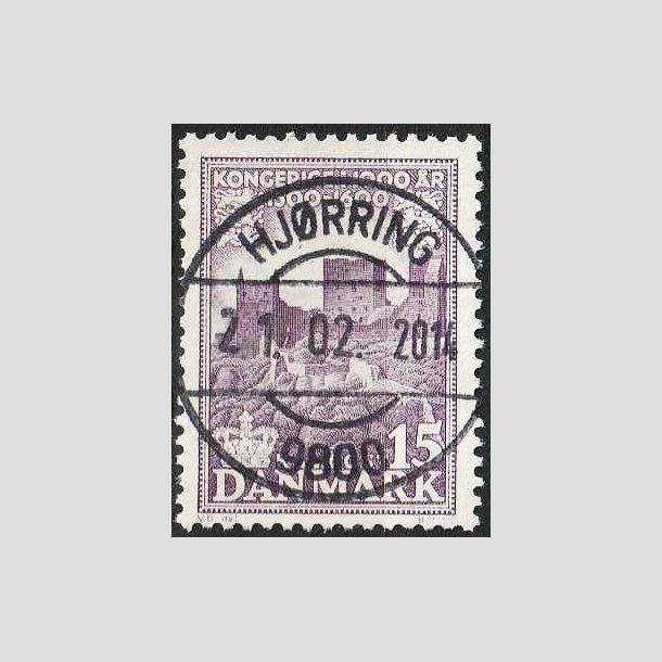 FRIMRKER DANMARK | 1953-56 - AFA 352 - Kongeriget 1000 r - 15 re violet - Pragt Stemplet