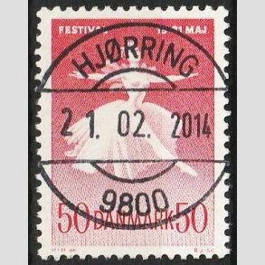 FRIM�RKER DANMARK | 1965 - AFA 438 - Ballet og Musikfestival - 50 �re r�d - Pragt Stemplet