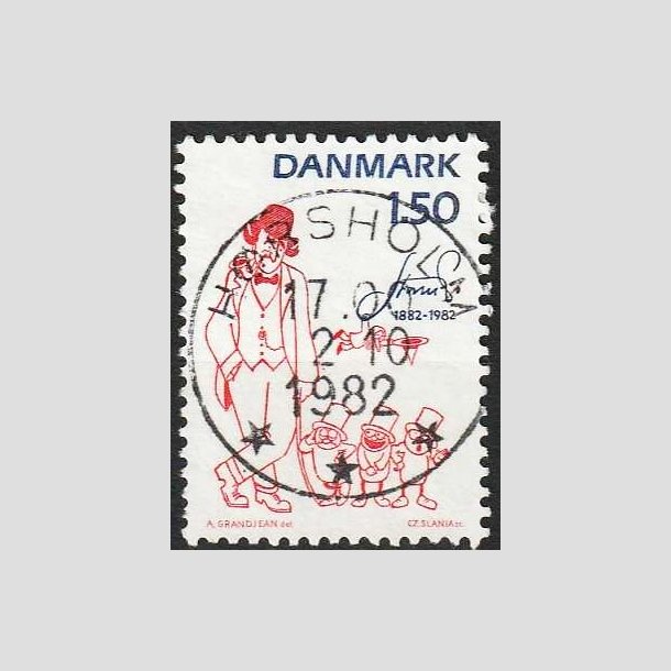 FRIMRKER DANMARK | 1982 - AFA 761 - Storm P. - 1,50 Kr. rd/bl - Pragt Stemplet Hrsholm