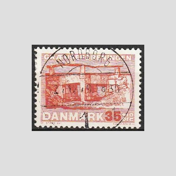 FRIMRKER DANMARK | 1964 - AFA 422F - Grnseforeningen - 35 + 10 re brunrd - Lux Stemplet