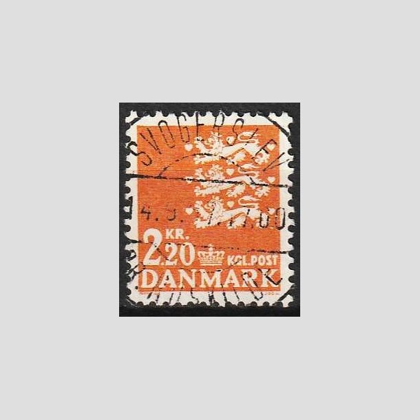 FRIMRKER DANMARK | 1967 - AFA 464F - Rigsvben 2,20 Kr. orange - Lux Stemplet Svogerslev