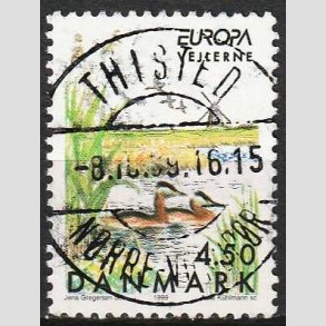 FRIM�RKER DANMARK | 1999 - AFA 1209 - Naturreservater - 4,50 Kr. Vejlerne - Lux Stemplet