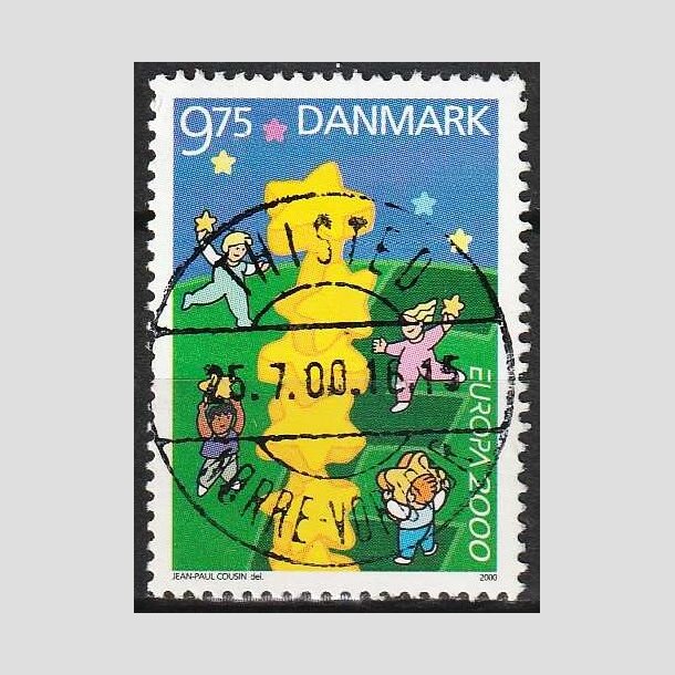 FRIMRKER DANMARK | 2000 - AFA 1256 - Europamrke - 9,75 Kr. flerfarvet - Pragt Stemplet