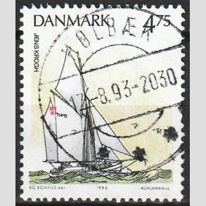 FRIM�RKER DANMARK | 1993 - AFA 1046 - Sejlskibe - 4,75 Kr. flerfarvet - Pragt Stemplet 