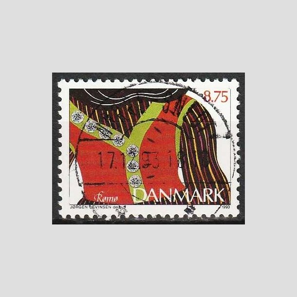 FRIMRKER DANMARK | 1993 - AFA 1056 - Almuesmykker - 8,75 Kr. flerfarvet - Lux Stemplet 