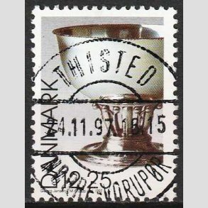FRIM�RKER DANMARK | 1997 - AFA 1163 - Dansk design - 12,25 Kr. Georg Jensen - Lux Stemplet