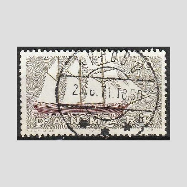 FRIMRKER DANMARK | 1970 - AFA 505 - Dansk Skibsfart - 60 re groliv/rdbrun - Pragt Stemplet