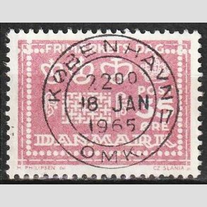 FRIM�RKER DANMARK | 1964 - AFA 427 - Frim�rkets dag 25 �r - 35 �re rosalilla - Pragt Stemplet