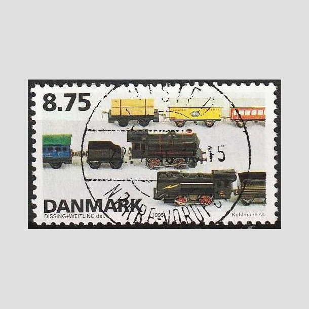 FRIMRKER DANMARK | 1995 - AFA 1105 - Dansk legetj - 8,75 Kr. flerfarvet - Pragt Stemplet