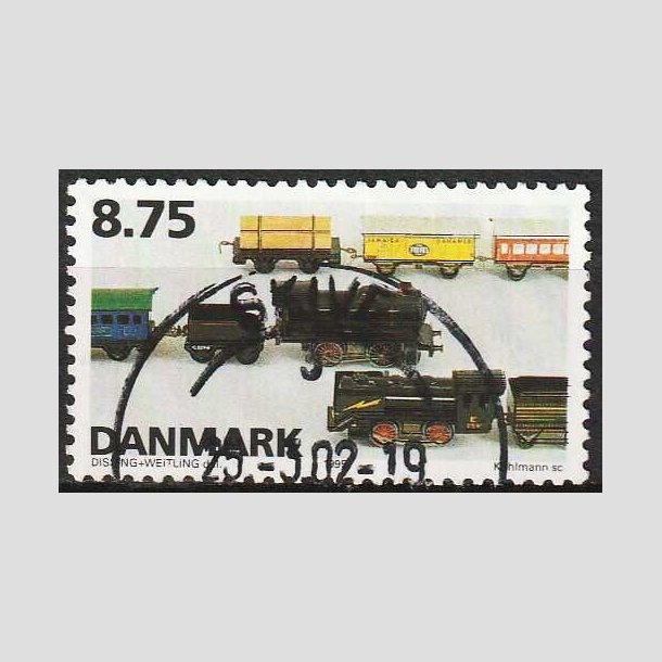 FRIMRKER DANMARK | 1995 - AFA 1105 - Dansk legetj - 8,75 Kr. flerfarvet - Pragt Stemplet Skive