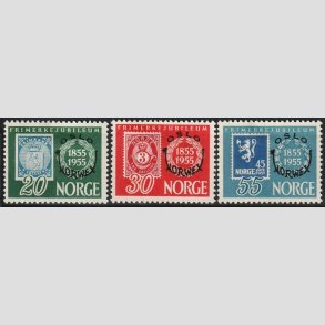FRIMRKER NORGE | 1955 - AFA 407-409 - OLSO-NORWEX - i komplet st - Ubrugt