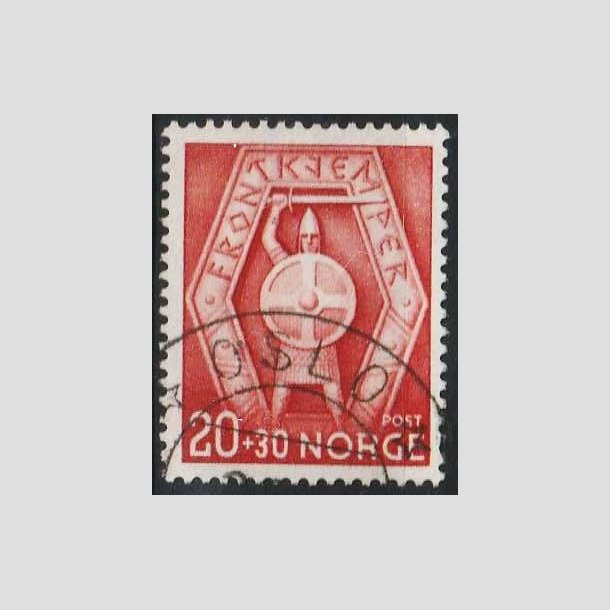 FRIMRKER NORGE | 1943 - AFA 297 - Frontkmpere. - 20+30 re rd - Stemplet Oslo