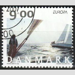 FRIM�RKER DANMARK | 2004 - AFA 1397 - Europam�rker - 9,00 Kr. flerfarvet - Flot hj�rnestemplet