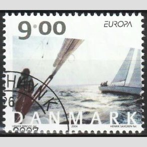 FRIM�RKER DANMARK | 2004 - AFA 1397 - Europam�rker - 9,00 Kr. flerfarvet - Flot hj�rnestemplet