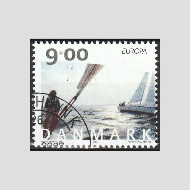 FRIMRKER DANMARK | 2004 - AFA 1397 - Europamrker - 9,00 Kr. flerfarvet - Flot hjrnestemplet