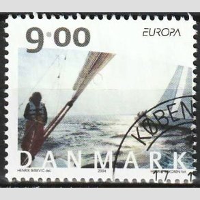 FRIM�RKER DANMARK | 2004 - AFA 1397 - Europam�rker - 9,00 Kr. flerfarvet - Flot hj�rnestemplet