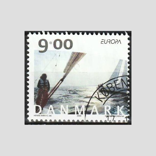 FRIMRKER DANMARK | 2004 - AFA 1397 - Europamrker - 9,00 Kr. flerfarvet - Flot hjrnestemplet