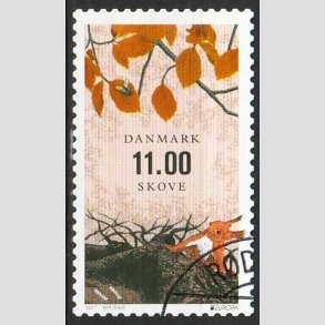 FRIM�RKER DANMARK | 2011 - AFA 1659 - Europam�rker, skove - 11,00 Kr. - Flot hj�rnestemplet