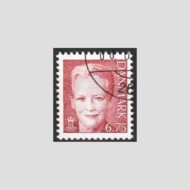 FRIMRKER DANMARK | 2000 - AFA 1249 - Dronning Margrethe II - 6,75 brunrd - Flot hjrnestemplet